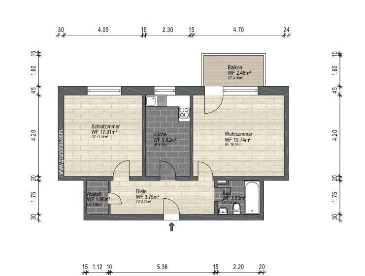Predaj bytu 2-izbový 65 m², Moselstraße 23, Essen, Severné Porýnie - Westfálsko Predaj bytu 2-izbový 65 m², Moselstraße 23, Essen, Severné Porýnie - Westfálsko