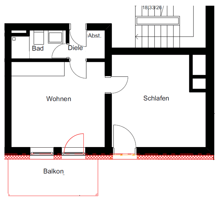 Prenájom bytu 2-izbový 36 m², München, Bavorsko Prenájom bytu 2-izbový 36 m², München, Bavorsko