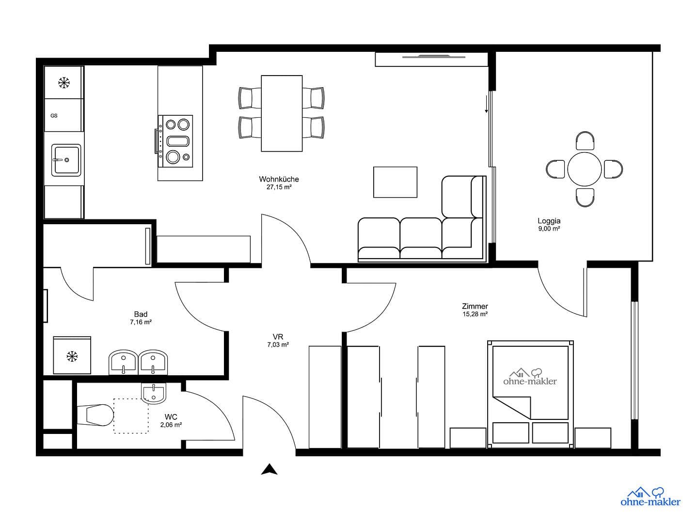 Prenájom bytu 2-izbový 59 m², Pastorstraße 28, Wien, Viedeň Prenájom bytu 2-izbový 59 m², Pastorstraße 28, Wien, Viedeň