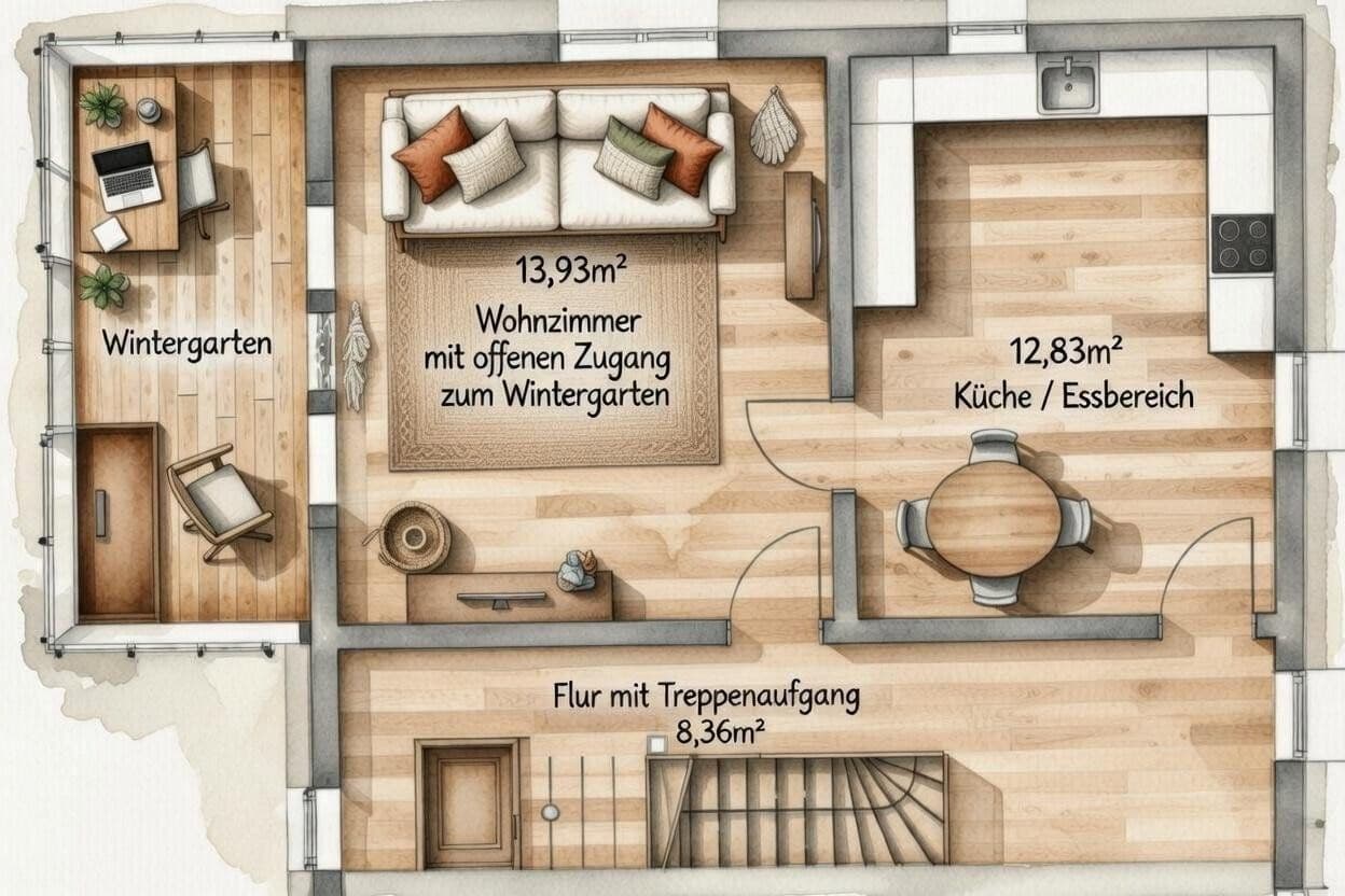 Prenájom domu 98 m², pozemok 200 m², Pflaumbachstraße 22, Großostheim, Bavorsko Prenájom domu 98 m², pozemok 200 m², Pflaumbachstraße 22, Großostheim, Bavorsko