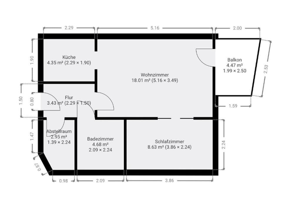 Prenájom bytu 1-izbový 43 m², Hohe Warte 3, Spardorf, Bavorsko Prenájom bytu 1-izbový 43 m², Hohe Warte 3, Spardorf, Bavorsko