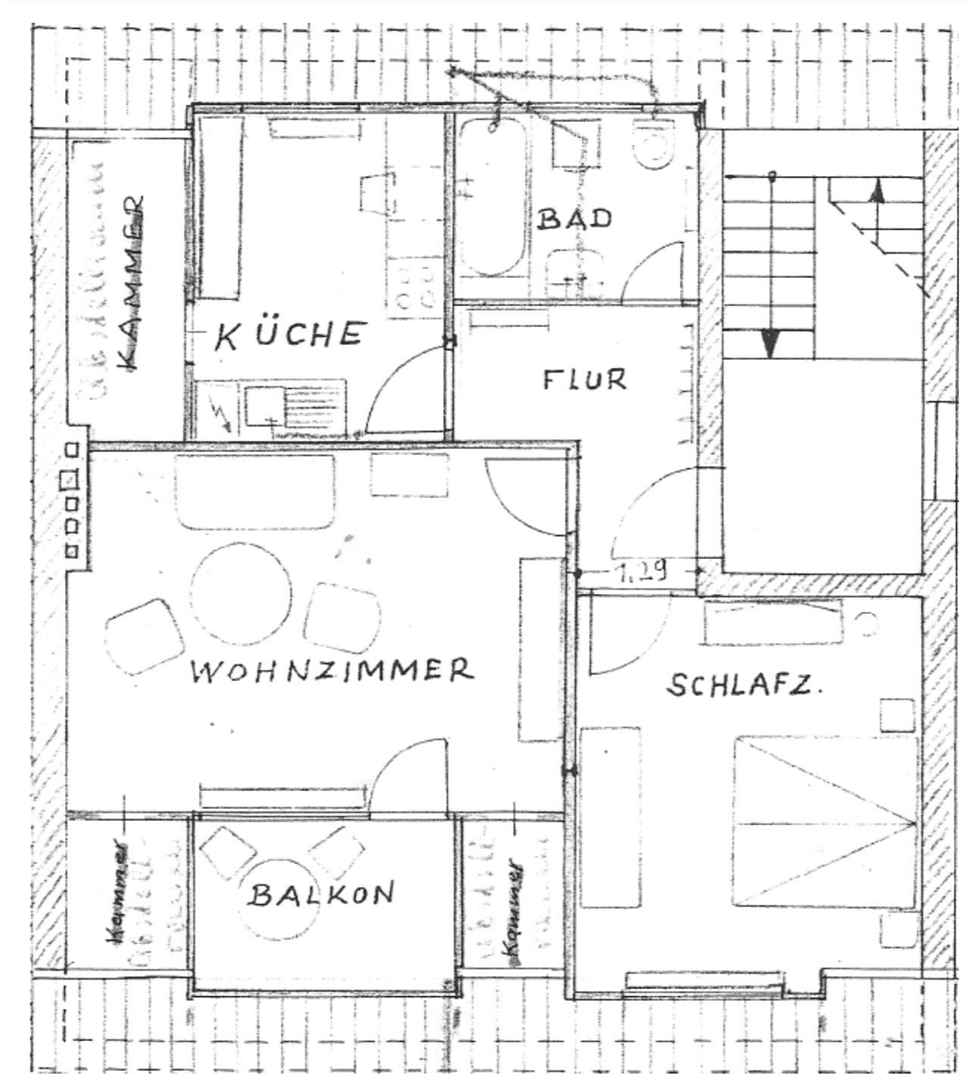 Prenájom bytu 2-izbový 64 m², Köln-Dünnwald, Severné Porýnie - Westfálsko Prenájom bytu 2-izbový 64 m², Köln-Dünnwald, Severné Porýnie - Westfálsko