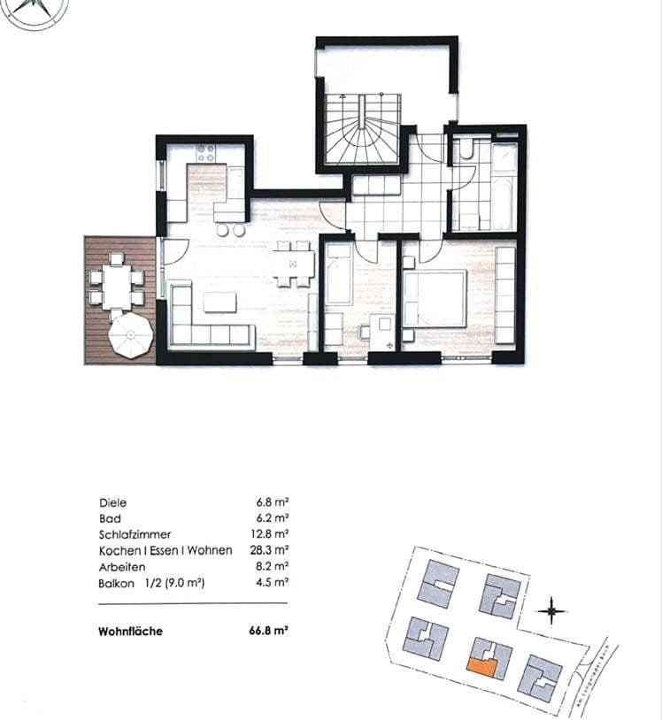 Prenájom bytu 2-izbový 67 m², Am Langwieder Bach 21 b, München, Bavorsko Prenájom bytu 2-izbový 67 m², Am Langwieder Bach 21 b, München, Bavorsko