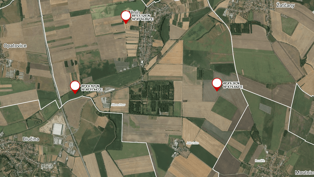 Predaj pozemku 2.197 m², Měnín, Jihomoravský kraj Predaj pozemku 2.197 m², Měnín, Jihomoravský kraj