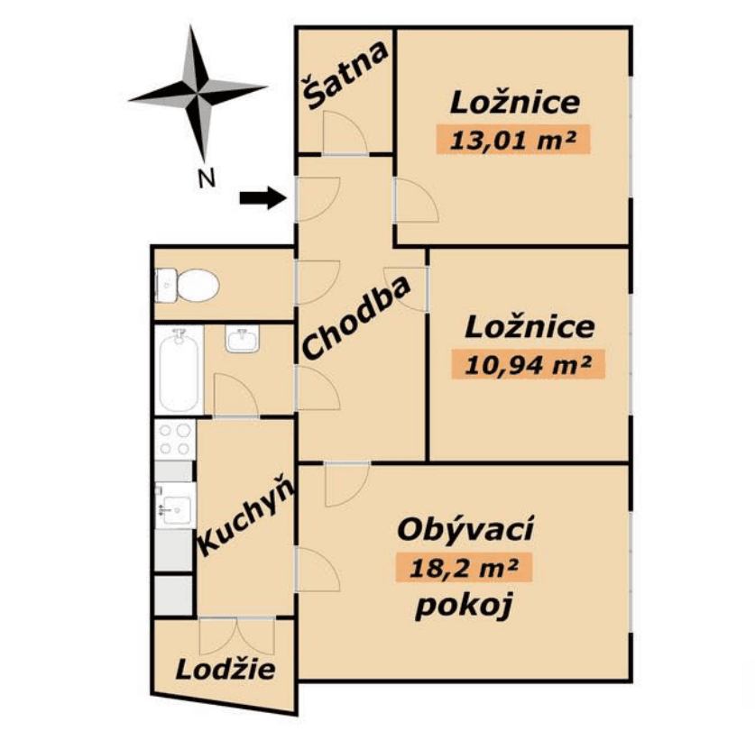 Prenájom bytu 3-izbový 66 m², Pšeník, Brno, Jihomoravský kraj Prenájom bytu 3-izbový 66 m², Pšeník, Brno, Jihomoravský kraj