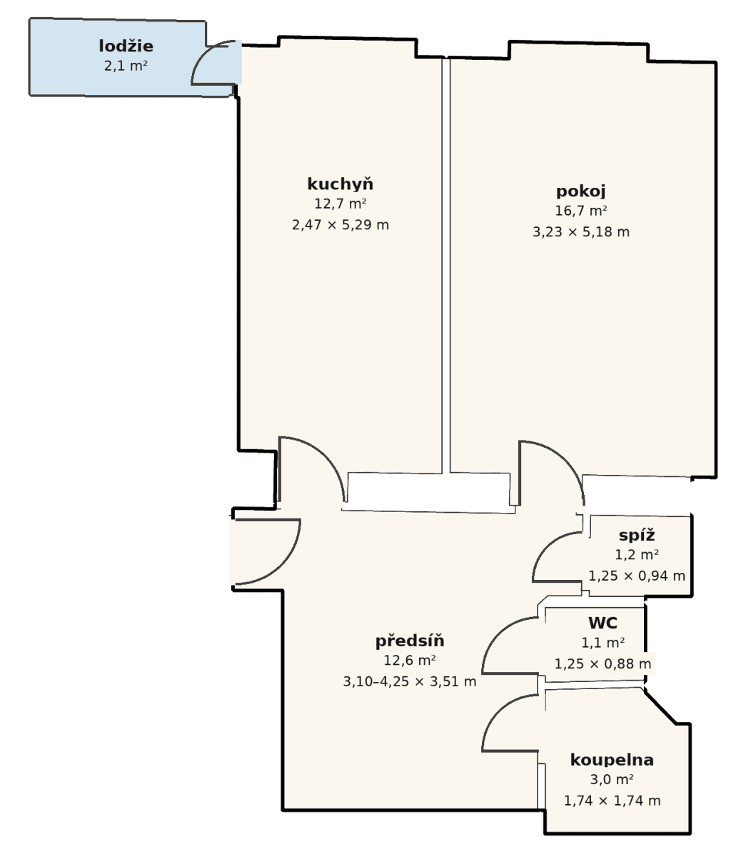 Predaj bytu 1-izbový 47 m², Palackého třída, Brno, Jihomoravský kraj Predaj bytu 1-izbový 47 m², Palackého třída, Brno, Jihomoravský kraj