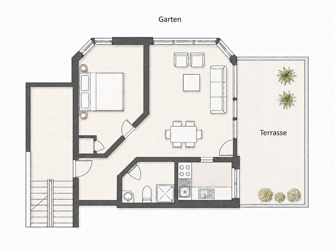 Prenájom bytu 2-izbový 60 m², Wehrstr. 7, Münster, Severné Porýnie - Westfálsko Prenájom bytu 2-izbový 60 m², Wehrstr. 7, Münster, Severné Porýnie - Westfálsko