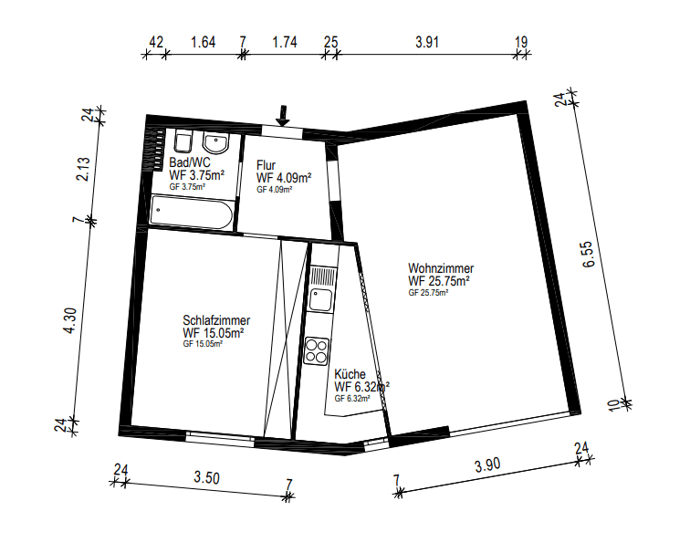 Predaj bytu 2-izbový 55 m², München, Bavorsko Predaj bytu 2-izbový 55 m², München, Bavorsko