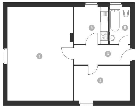 Predaj bytu 2-izbový 46 m², Tharauer Allee 11, Berlin, Berlín Predaj bytu 2-izbový 46 m², Tharauer Allee 11, Berlin, Berlín