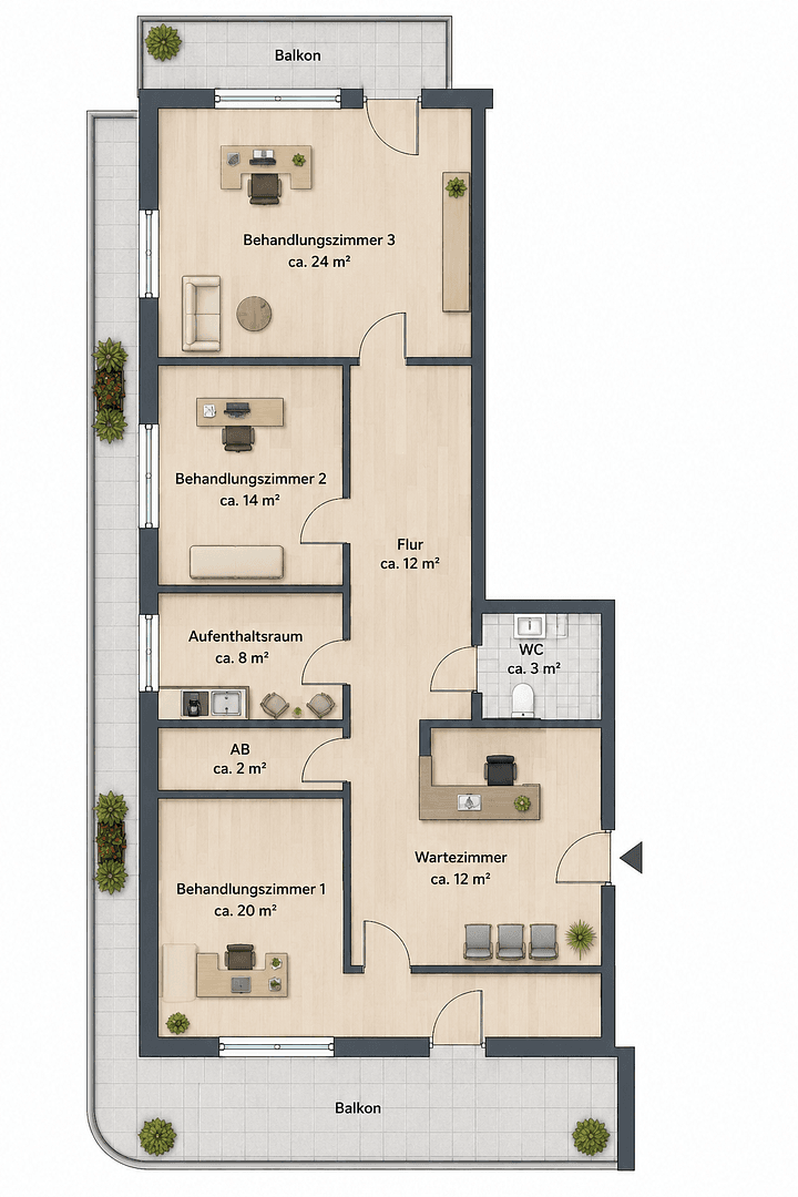 Prenájom kancelárie 95 m², Werne, Severné Porýnie - Westfálsko Prenájom kancelárie 95 m², Werne, Severné Porýnie - Westfálsko