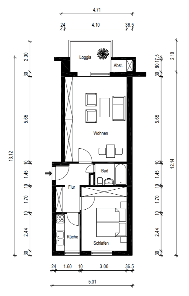 Predaj bytu 2-izbový 53 m², Sailerstraße 16, München, Bavorsko Predaj bytu 2-izbový 53 m², Sailerstraße 16, München, Bavorsko