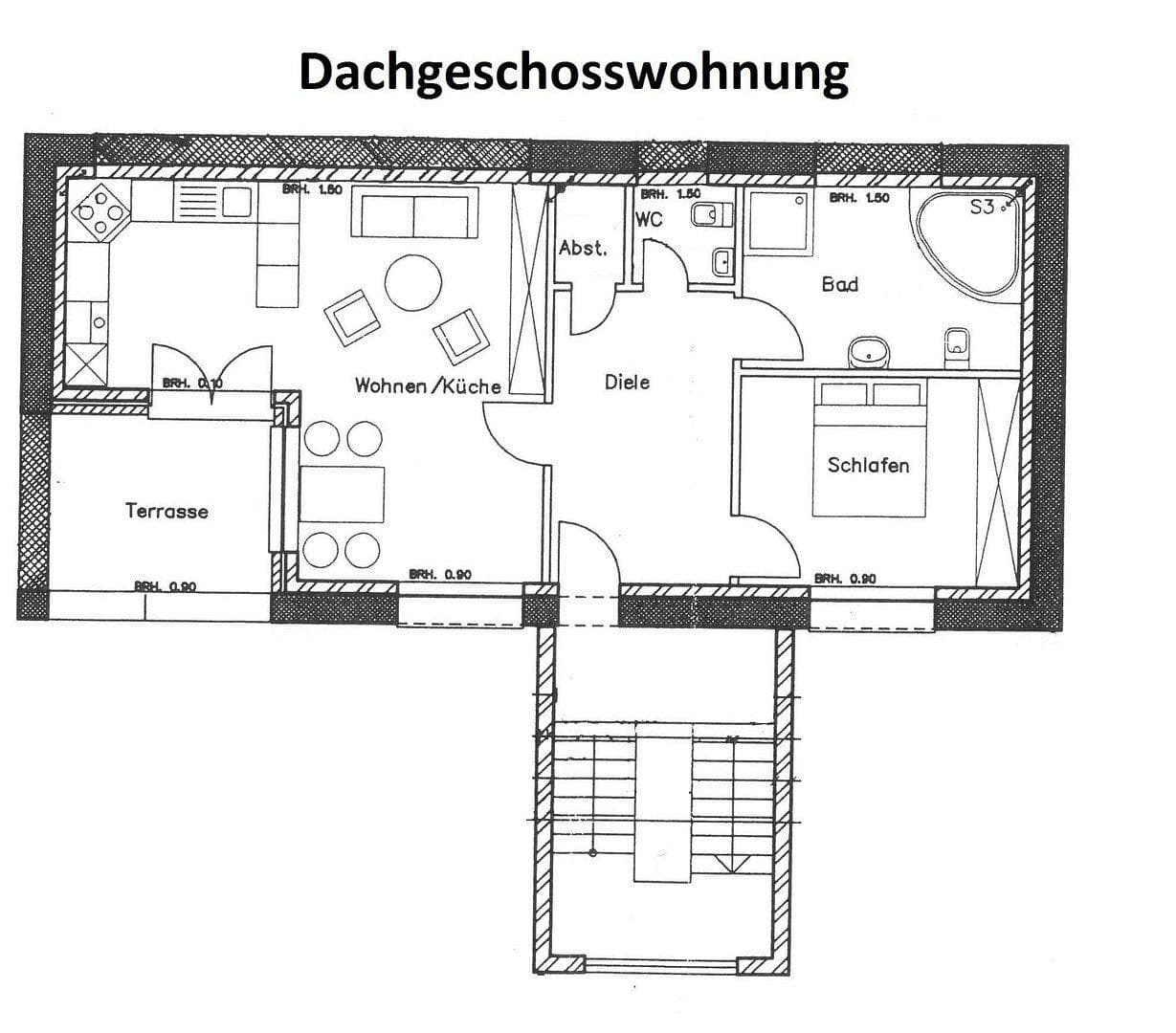 Prenájom bytu 2-izbový 82 m², Forstfeldstraße 2, Kassel, Hesensko Prenájom bytu 2-izbový 82 m², Forstfeldstraße 2, Kassel, Hesensko