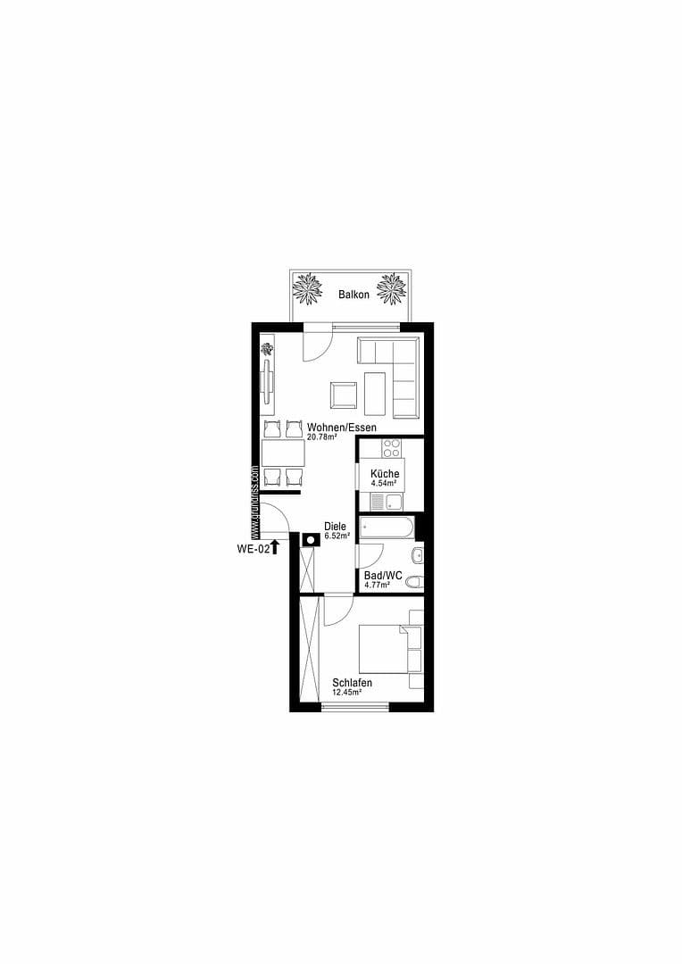 Predaj bytu 2-izbový 52 m², Mannheim, Bádensko-Wurttembersko Predaj bytu 2-izbový 52 m², Mannheim, Bádensko-Wurttembersko