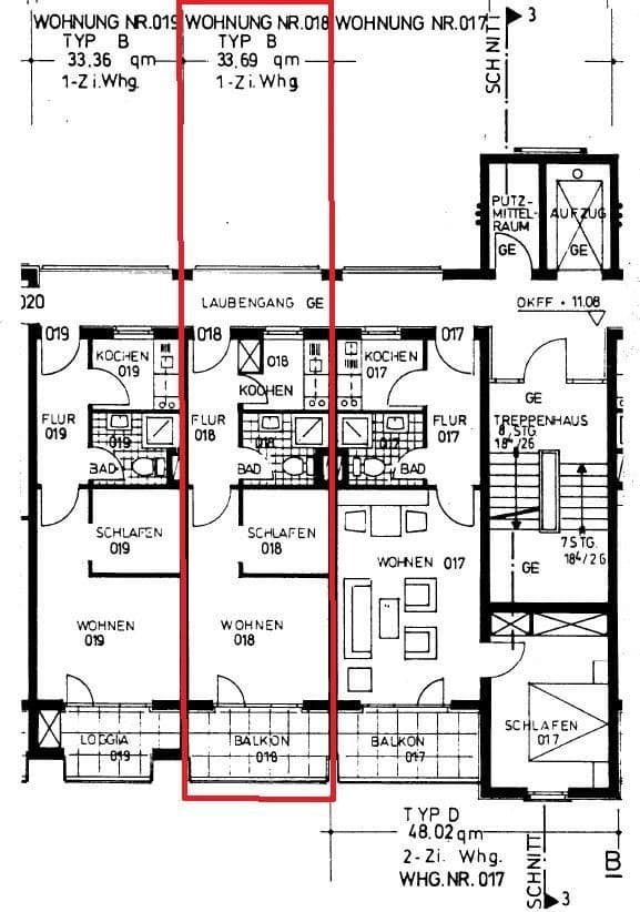 Predaj bytu 2-izbový 34 m², Grebensteiner Straße 8, Kassel, Hesensko Predaj bytu 2-izbový 34 m², Grebensteiner Straße 8, Kassel, Hesensko