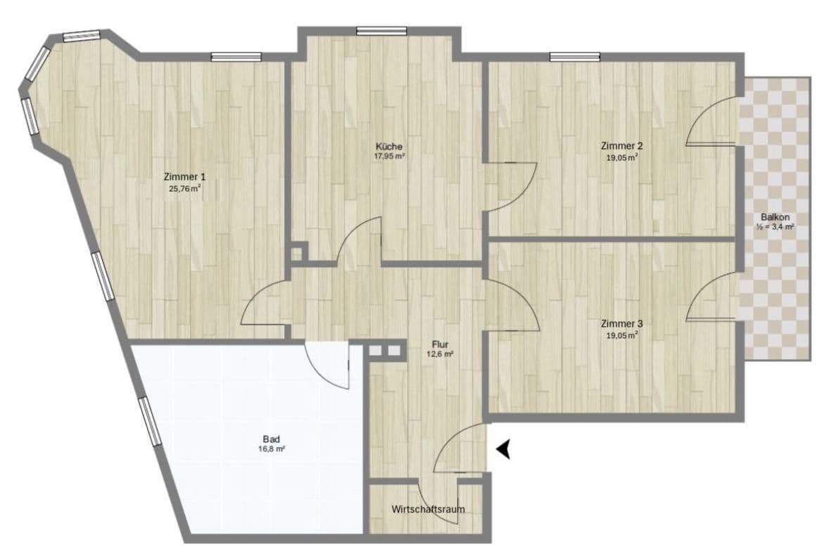 Prenájom bytu 3-izbový 115 m², Ellmaierstraße 6, Rosenheim, Bavorsko Prenájom bytu 3-izbový 115 m², Ellmaierstraße 6, Rosenheim, Bavorsko