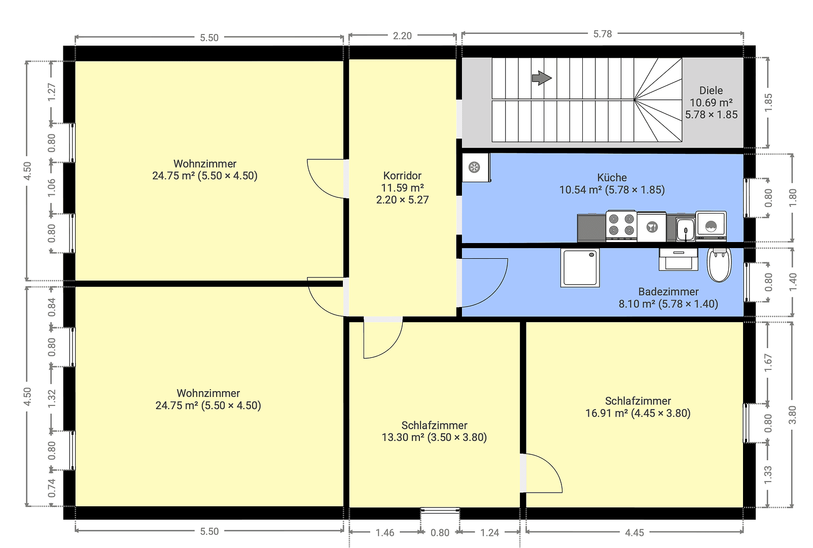 Prenájom bytu 4-izbový 120 m², Erzstraße 29, Clausthal-Zellerfeld, Dolné Sasko Prenájom bytu 4-izbový 120 m², Erzstraße 29, Clausthal-Zellerfeld, Dolné Sasko