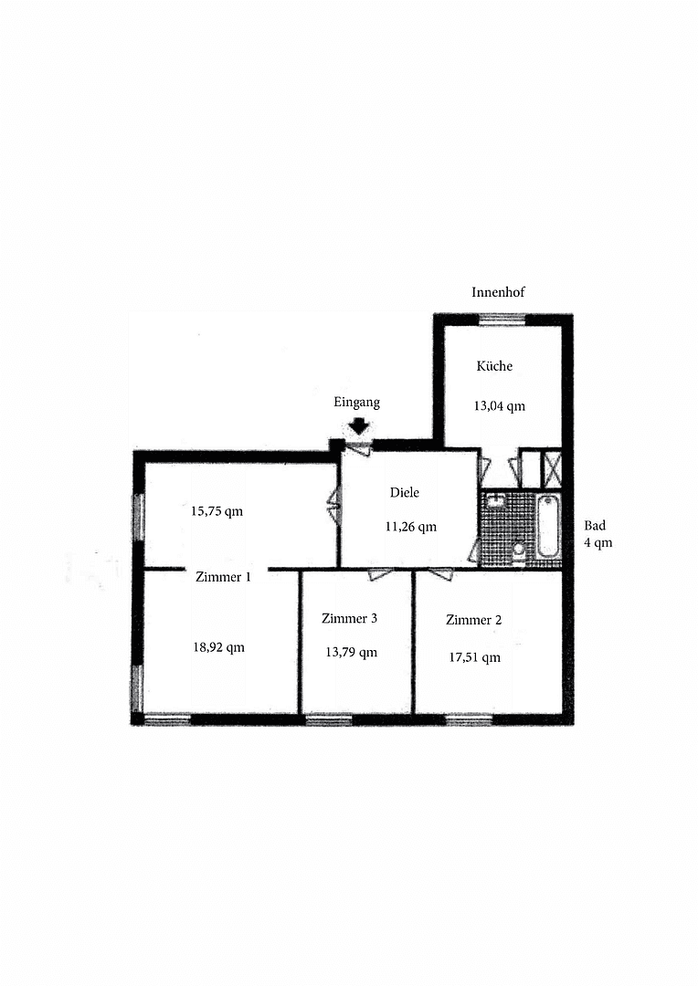 Prenájom bytu 95 m², Uerdinger Str., Düsseldorf, Severné Porýnie - Westfálsko Prenájom bytu 95 m², Uerdinger Str., Düsseldorf, Severné Porýnie - Westfálsko