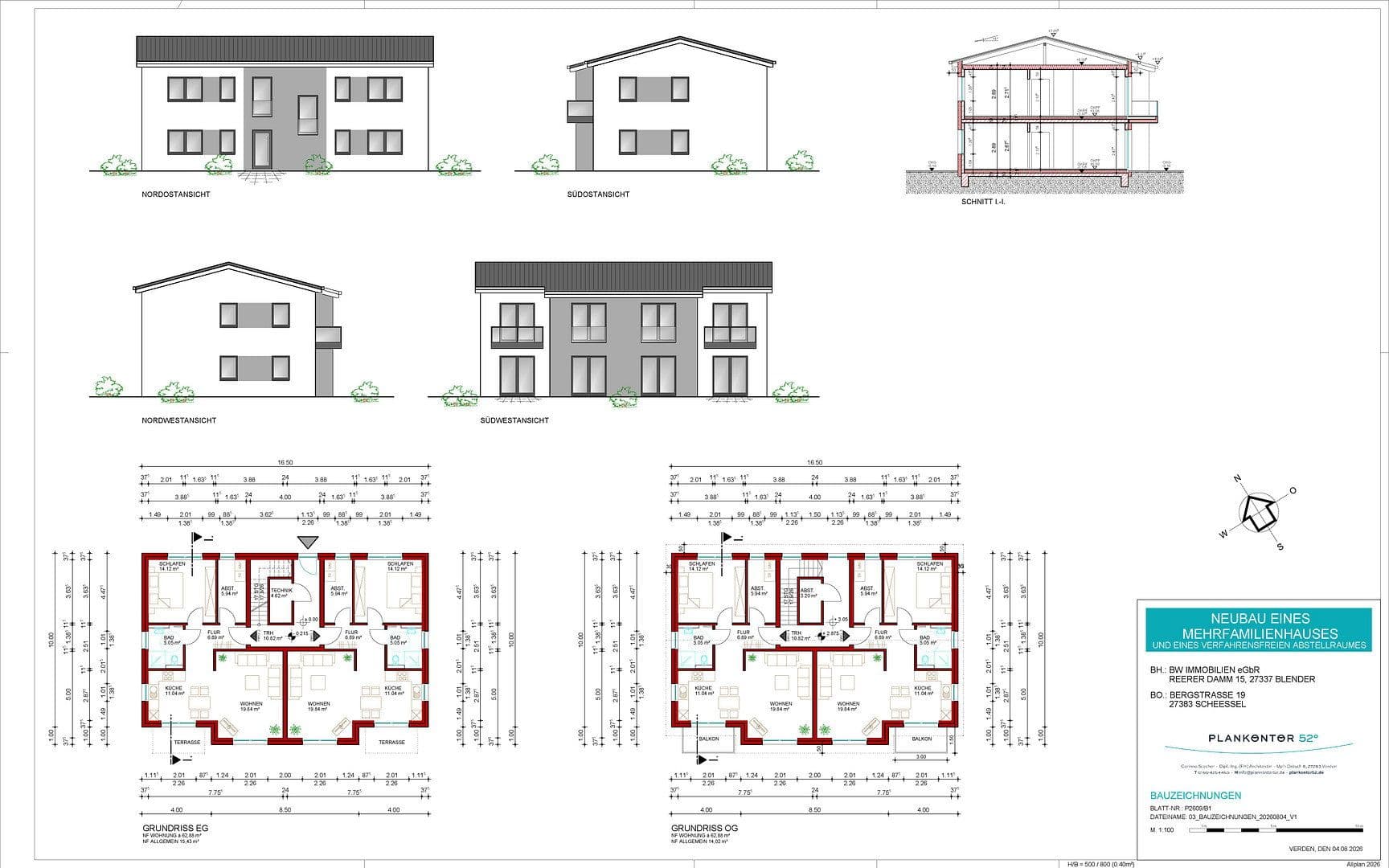 Predaj bytu 2-izbový 63 m², Bergstraße 19, Scheeßel, Dolné Sasko Predaj bytu 2-izbový 63 m², Bergstraße 19, Scheeßel, Dolné Sasko