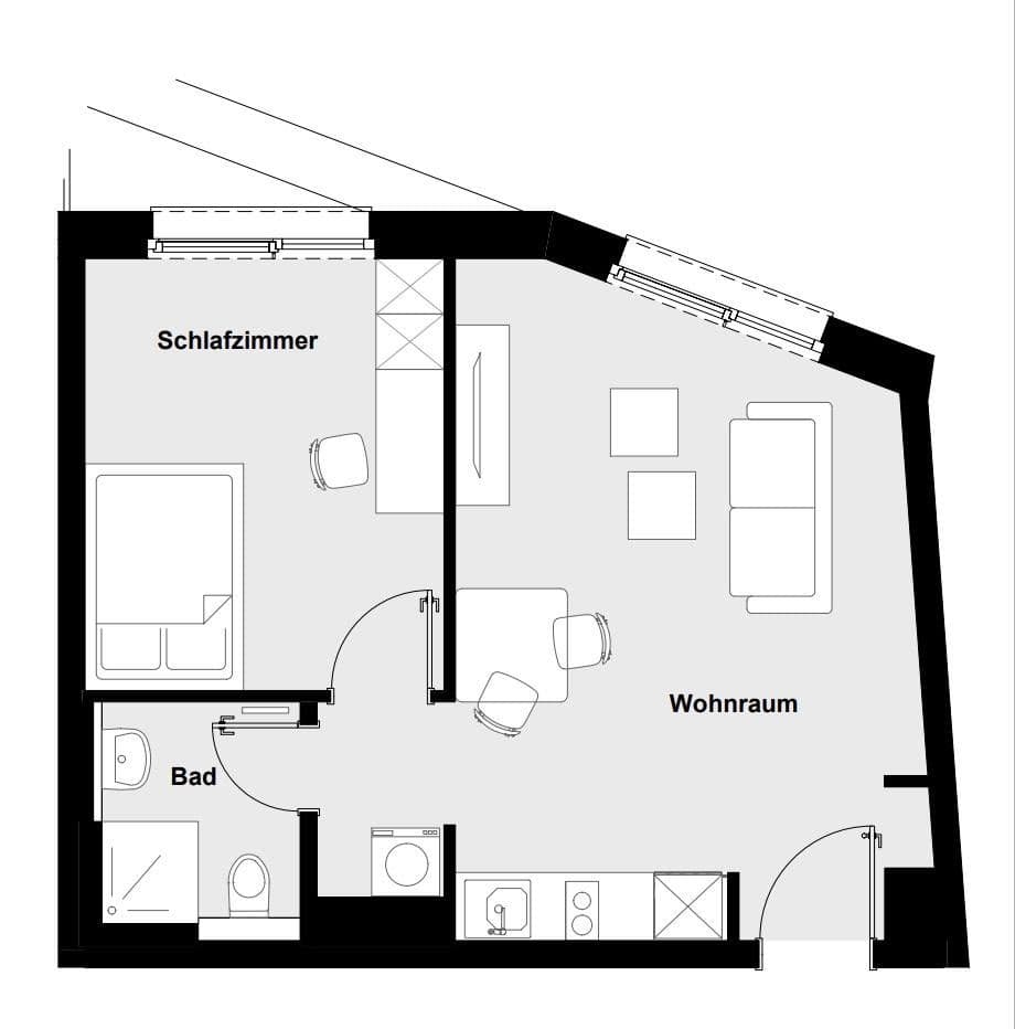 Prenájom bytu 2-izbový 40 m², Berlin, Berlín Prenájom bytu 2-izbový 40 m², Berlin, Berlín