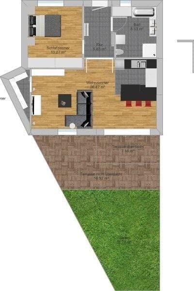 Prenájom bytu 2-izbový 71 m², Dresdener Straße 1, Buchloe, Bavorsko Prenájom bytu 2-izbový 71 m², Dresdener Straße 1, Buchloe, Bavorsko