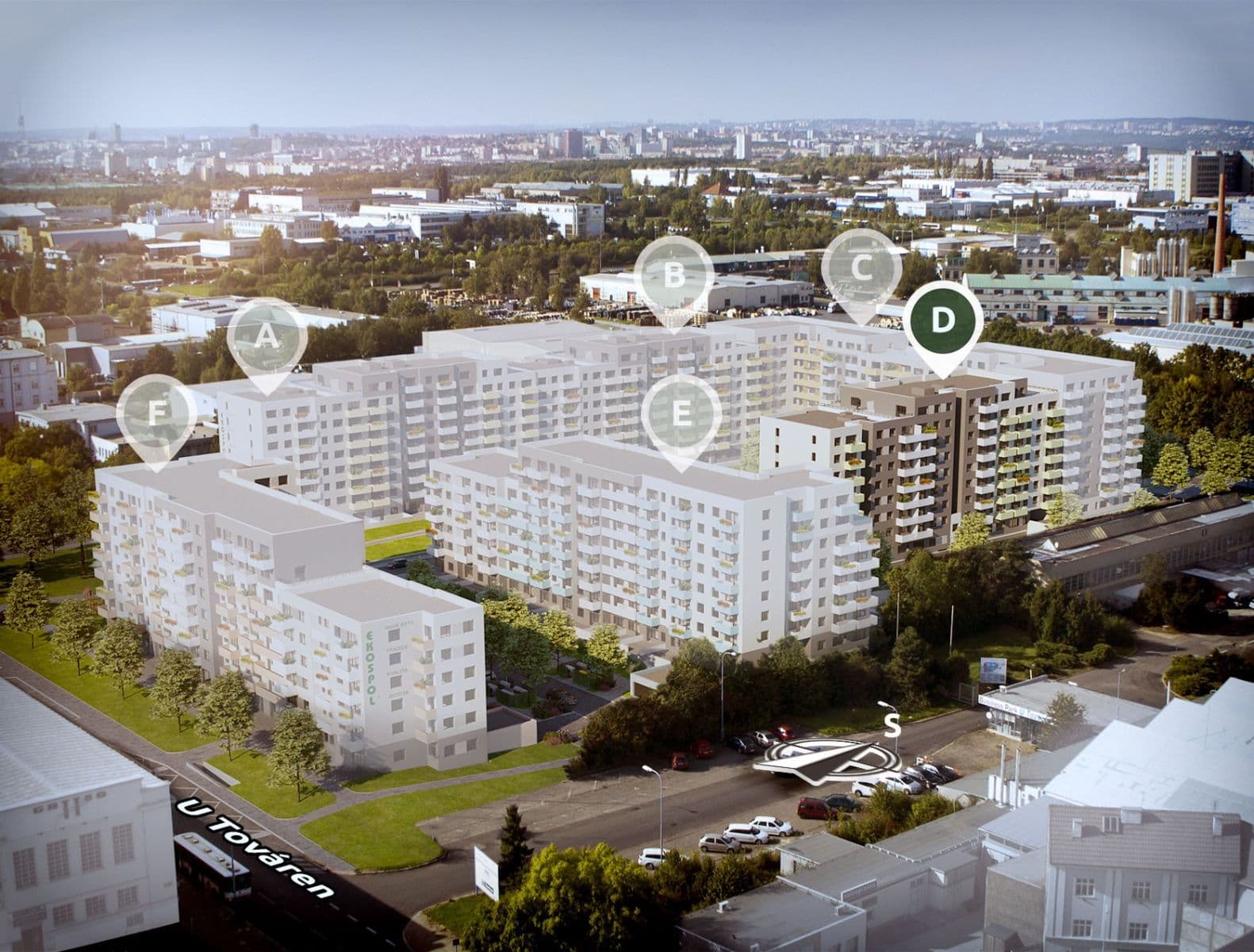 Predaj bytu 2-izbový 48 m², U Továren, Praha, Praha Predaj bytu 2-izbový 48 m², U Továren, Praha, Praha
