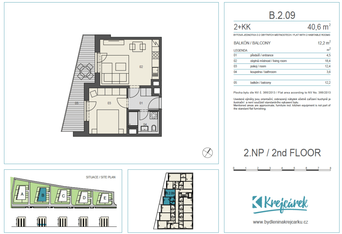 Prenájom bytu 2-izbový 40 m², Novovysočanská, Praha, Praha Prenájom bytu 2-izbový 40 m², Novovysočanská, Praha, Praha
