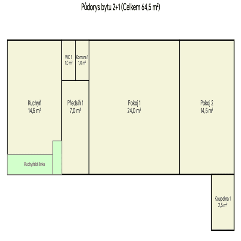 Predaj bytu 2-izbový 64 m², Kouřimská, Praha, Praha Predaj bytu 2-izbový 64 m², Kouřimská, Praha, Praha
