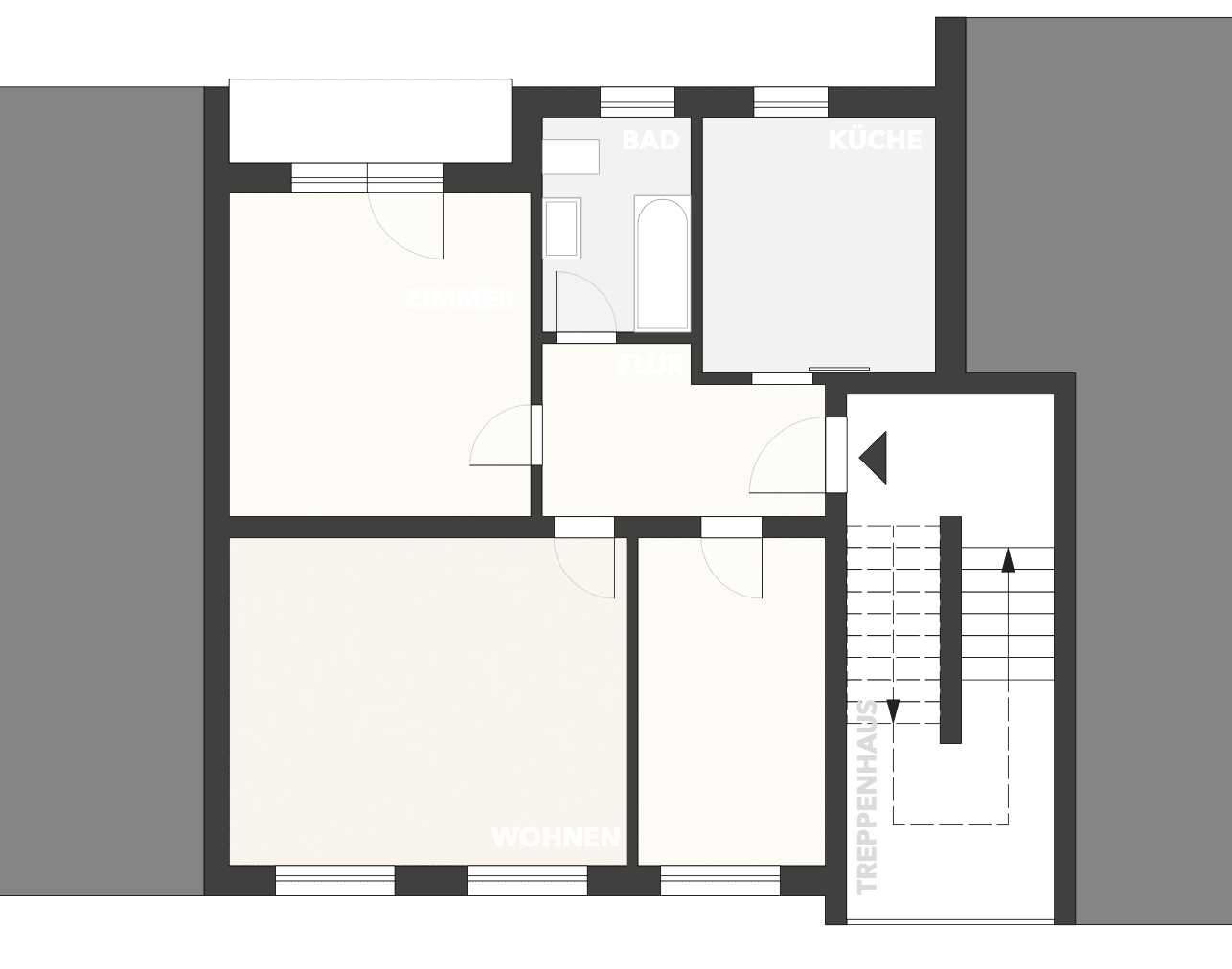 Prenájom bytu 3-izbový 82 m², Marktlerstrasse 58, Burghausen, Bavorsko Prenájom bytu 3-izbový 82 m², Marktlerstrasse 58, Burghausen, Bavorsko