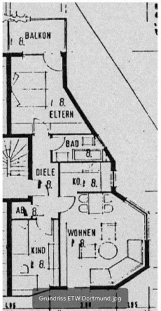 Prenájom bytu 3-izbový 71 m², Alte Märsch 18, Dortmund, Severné Porýnie - Westfálsko Prenájom bytu 3-izbový 71 m², Alte Märsch 18, Dortmund, Severné Porýnie - Westfálsko