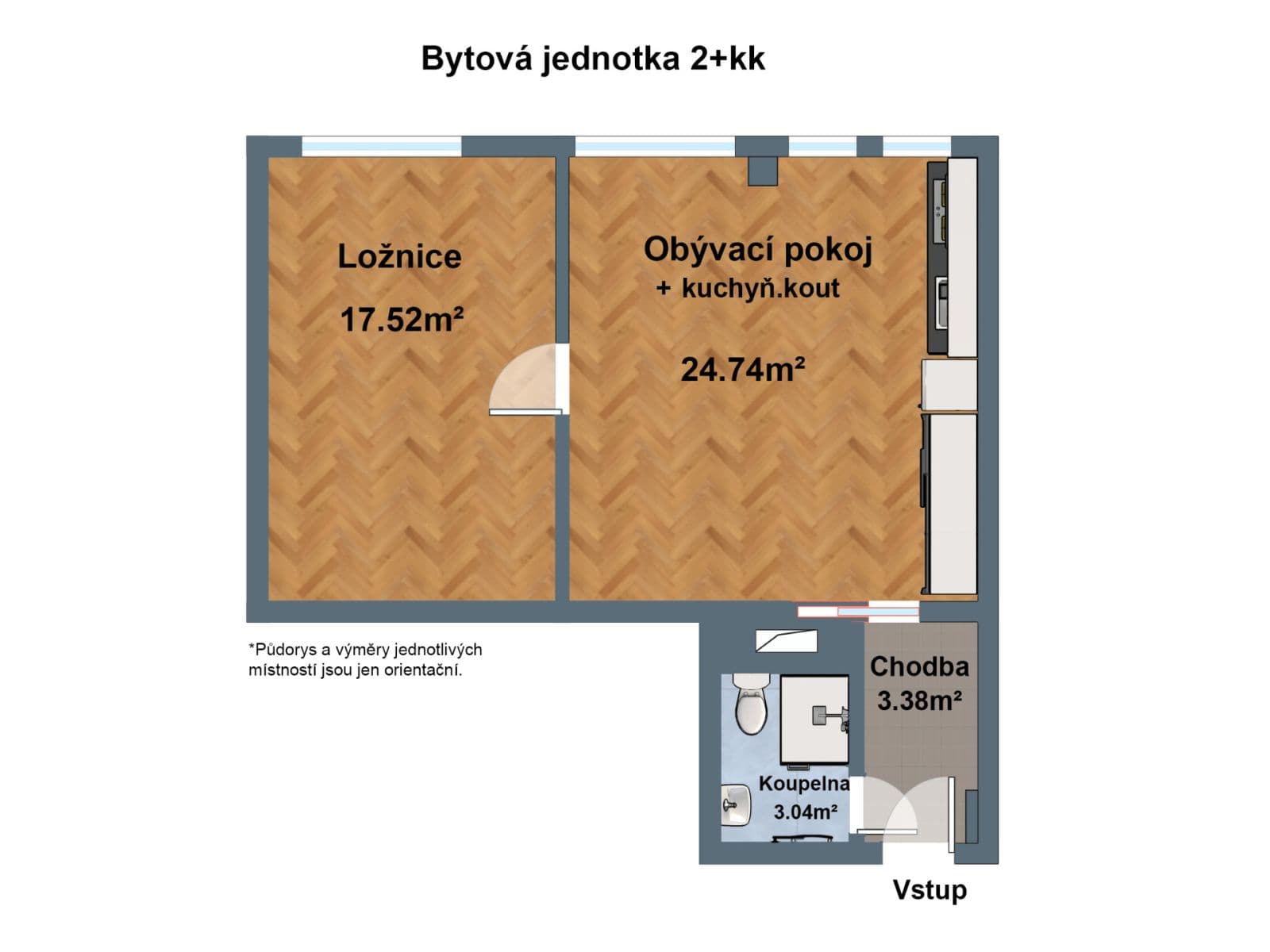 Prenájom bytu 2-izbový 48 m², Františka Kadlece, Praha, Praha Prenájom bytu 2-izbový 48 m², Františka Kadlece, Praha, Praha