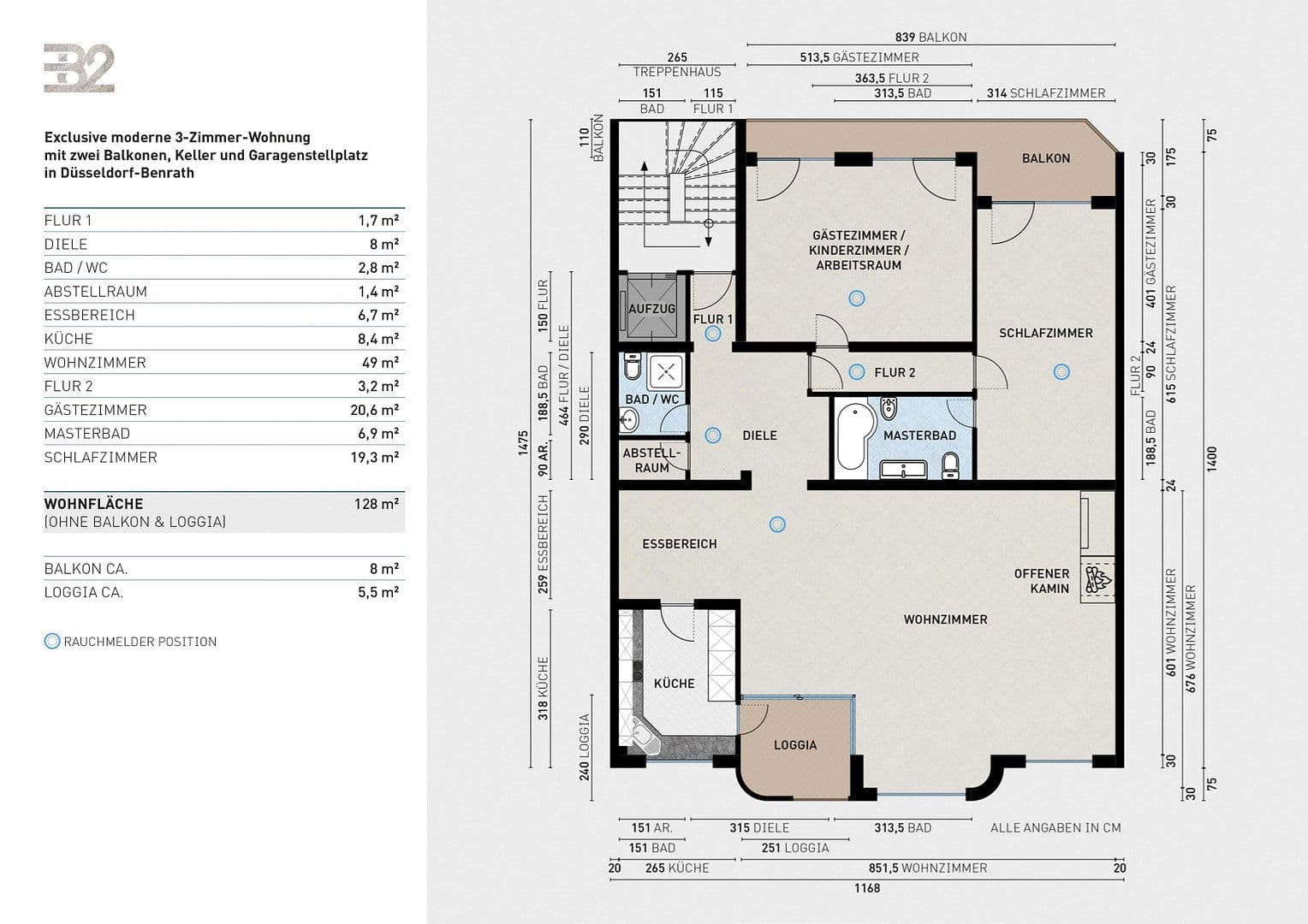 Prenájom bytu 3-izbový 128 m², Düsseldorf Benrath, Severné Porýnie - Westfálsko Prenájom bytu 3-izbový 128 m², Düsseldorf Benrath, Severné Porýnie - Westfálsko