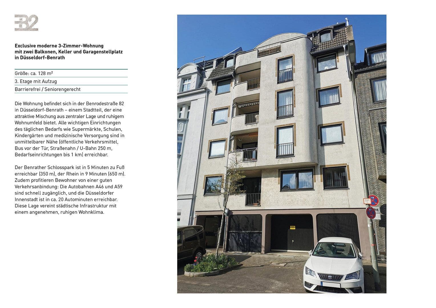 Prenájom bytu 3-izbový 128 m², Düsseldorf Benrath, Severné Porýnie - Westfálsko Prenájom bytu 3-izbový 128 m², Düsseldorf Benrath, Severné Porýnie - Westfálsko