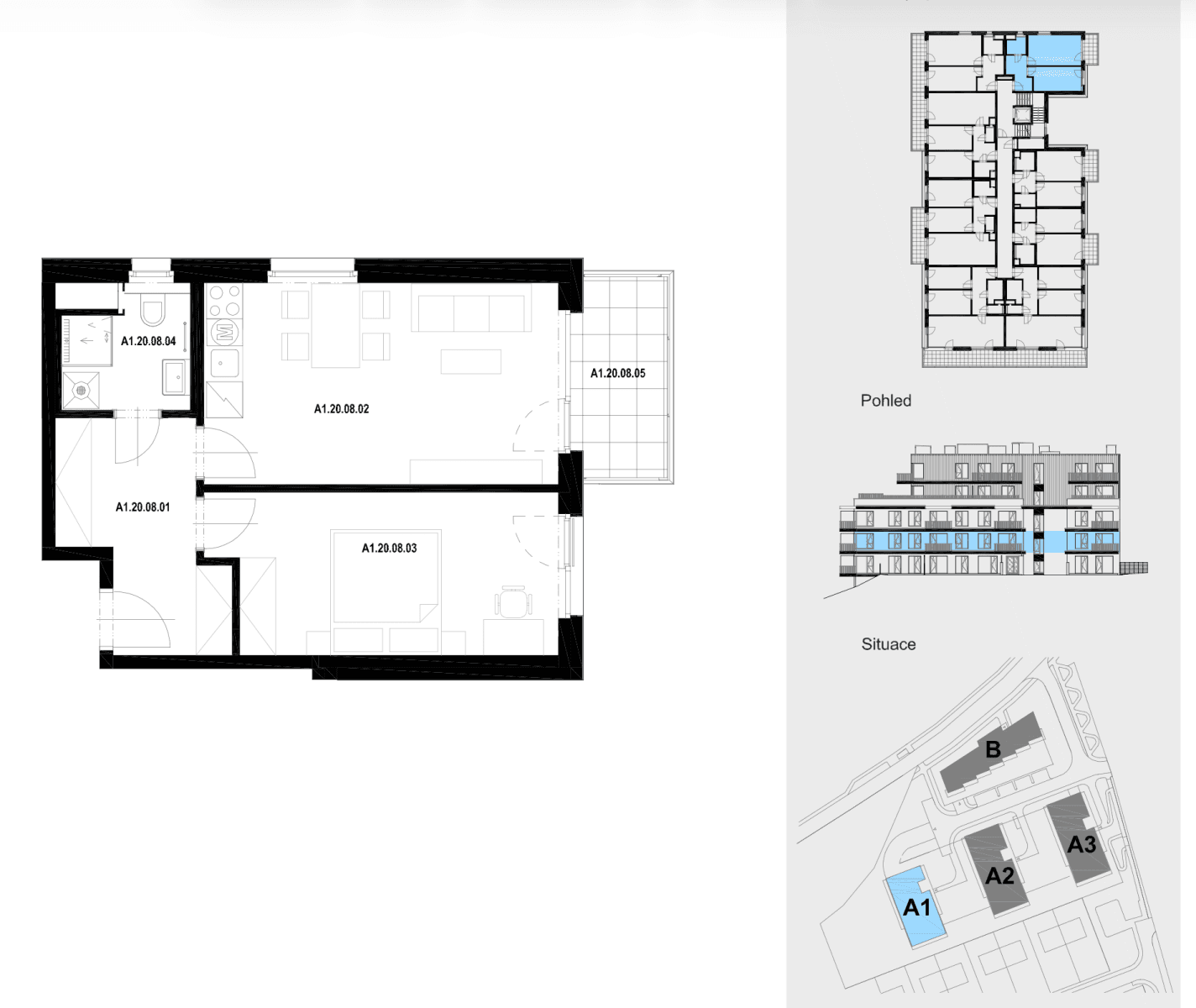 Prenájom bytu 2-izbový 47 m², Haenkeho, Praha, Praha Prenájom bytu 2-izbový 47 m², Haenkeho, Praha, Praha