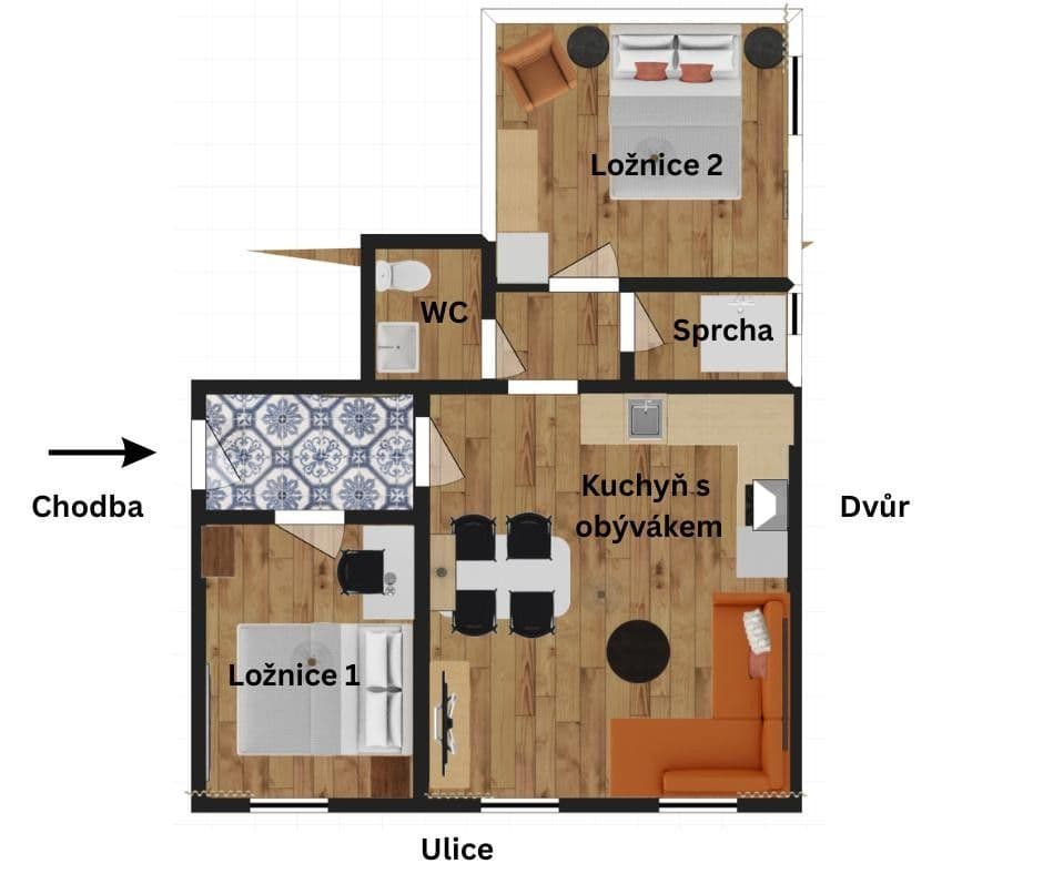 Prenájom bytu 3-izbový 53 m², Hamerská, Březová, Karlovarský kraj Prenájom bytu 3-izbový 53 m², Hamerská, Březová, Karlovarský kraj