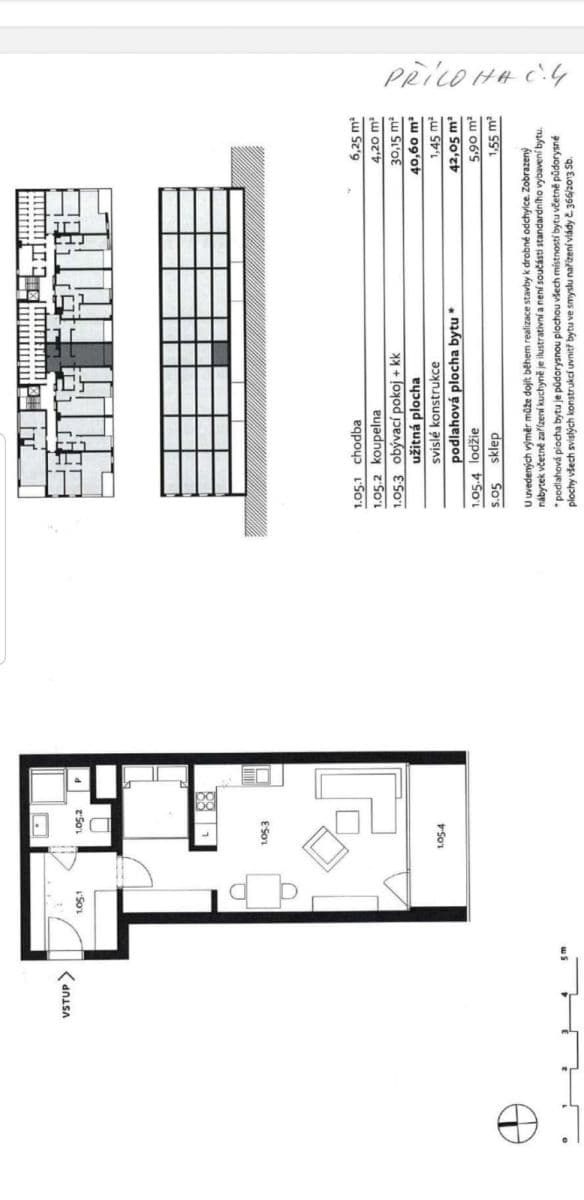 Prenájom bytu 1-izbový 41 m², Práčská, Praha, Praha Prenájom bytu 1-izbový 41 m², Práčská, Praha, Praha