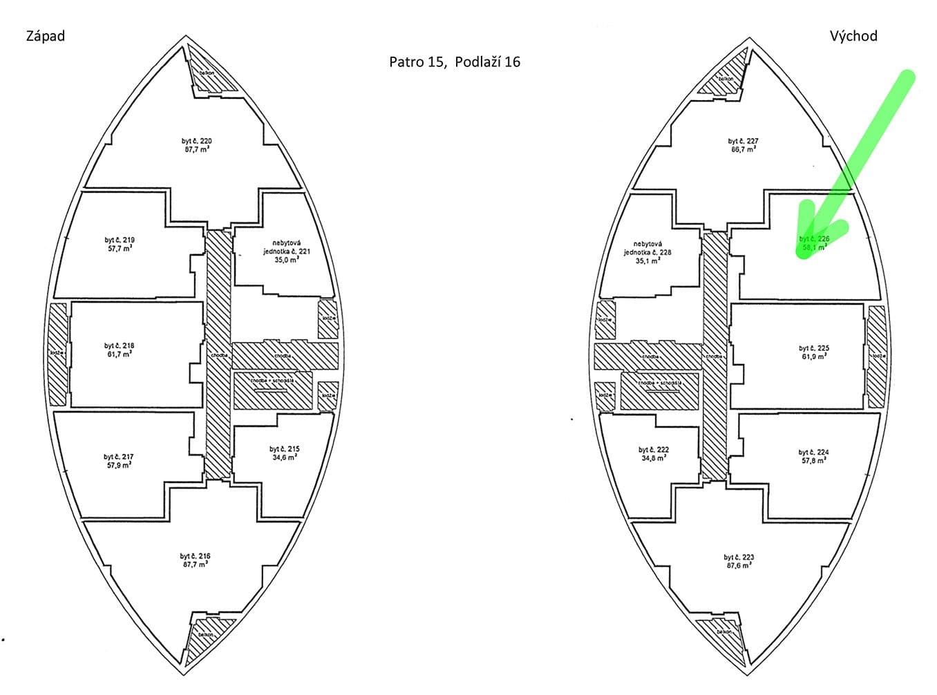 Predaj bytu 2-izbový 62 m², Tlumačovská, Praha, Praha Predaj bytu 2-izbový 62 m², Tlumačovská, Praha, Praha
