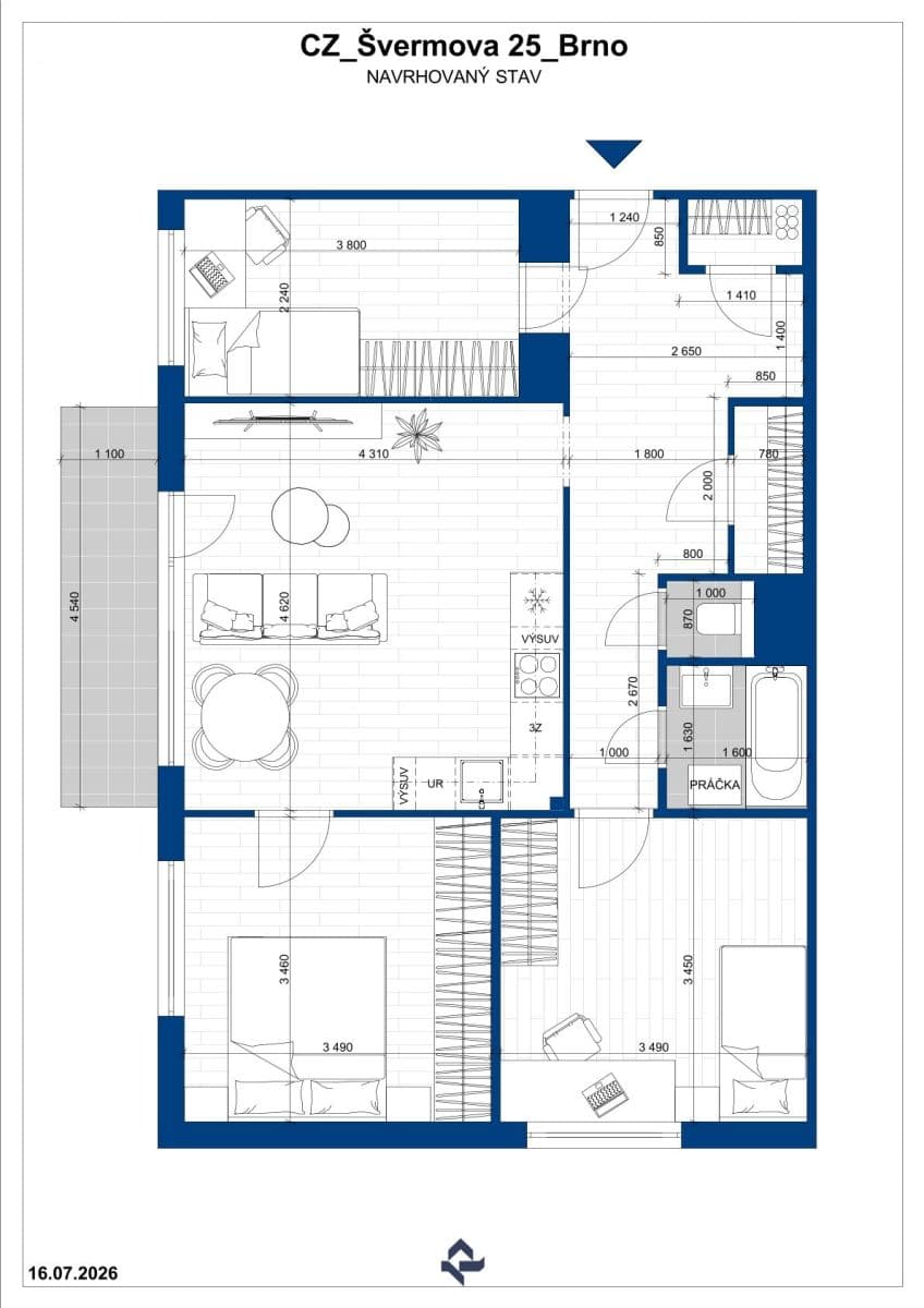 Predaj bytu 4-izbový 78 m², Švermova, Brno, Jihomoravský kraj Predaj bytu 4-izbový 78 m², Švermova, Brno, Jihomoravský kraj