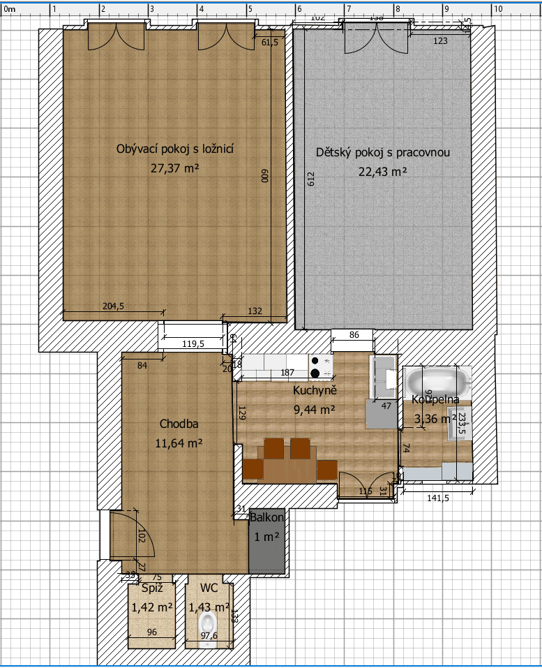 Prenájom bytu 2-izbový 77 m², Hybešova, Brno, Jihomoravský kraj Prenájom bytu 2-izbový 77 m², Hybešova, Brno, Jihomoravský kraj