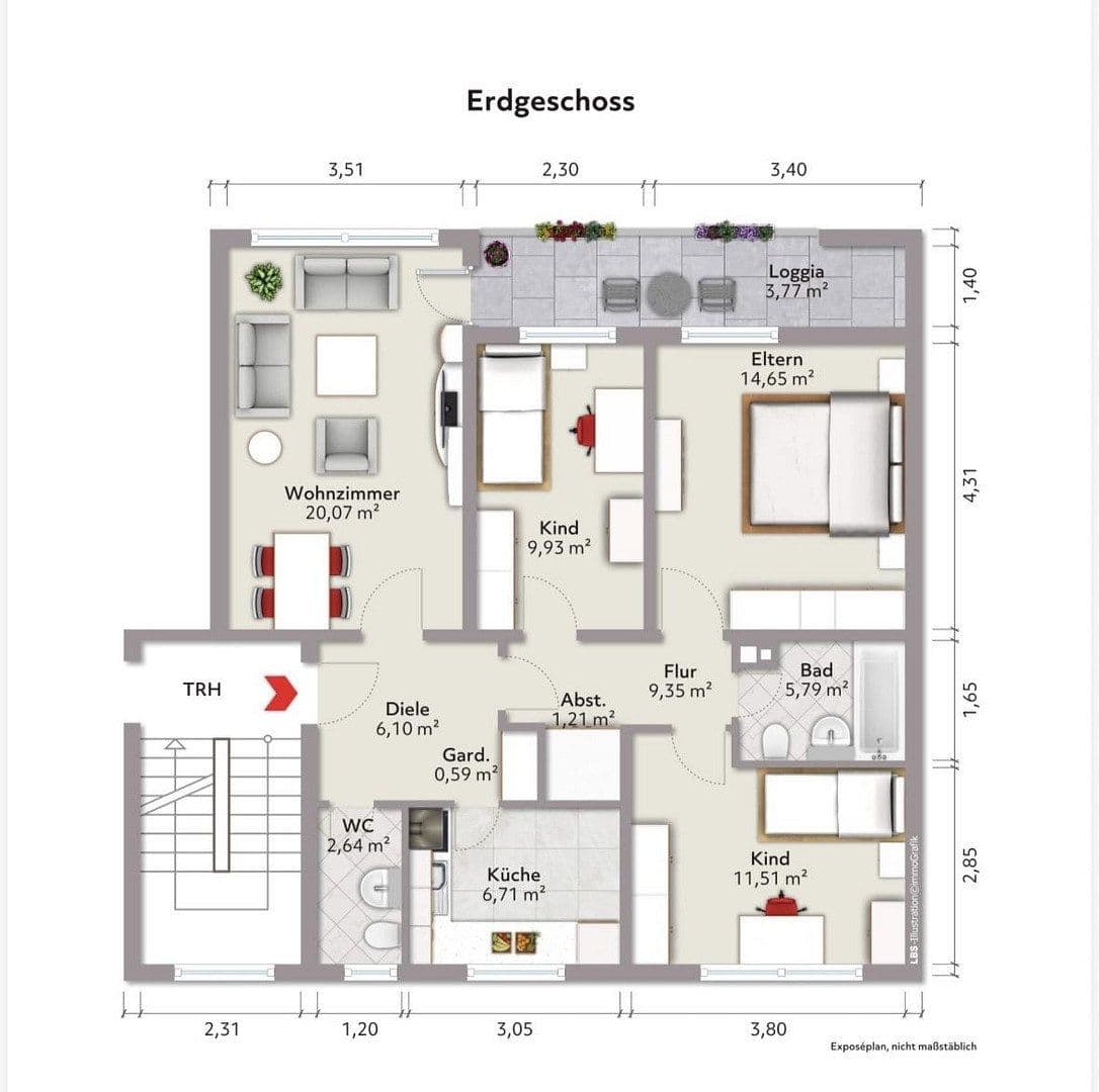 Prenájom bytu 4-izbový 90 m², Am schwarzen Berge 40, Braunschweig, Dolné Sasko Prenájom bytu 4-izbový 90 m², Am schwarzen Berge 40, Braunschweig, Dolné Sasko