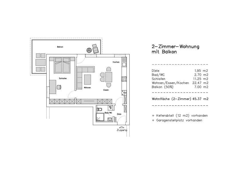 Predaj bytu 2-izbový 46 m², Gschwender-Horn-Weg 19, Immenstadt im Allgäu, Bavorsko Predaj bytu 2-izbový 46 m², Gschwender-Horn-Weg 19, Immenstadt im Allgäu, Bavorsko