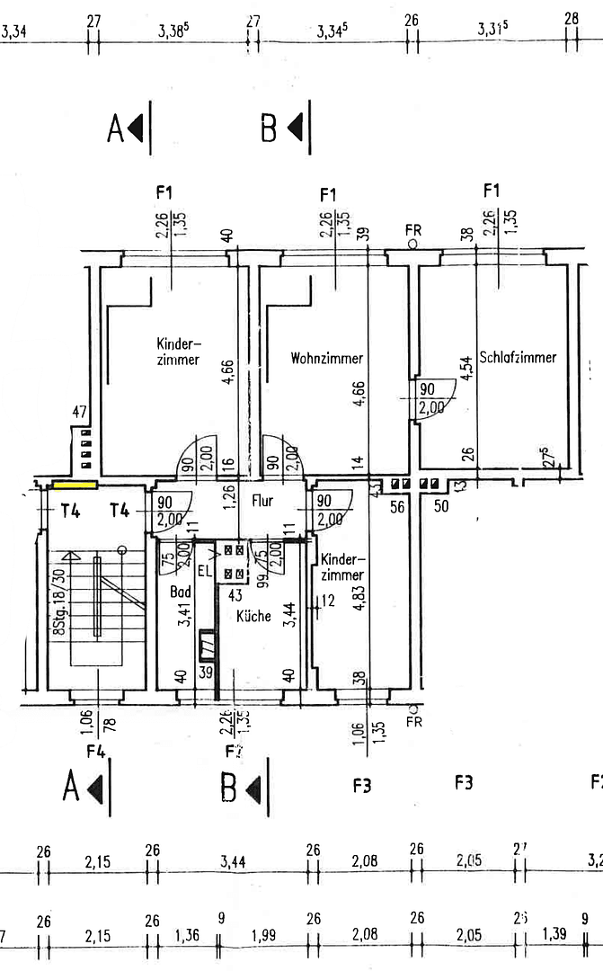 Prenájom bytu 4-izbový 74 m², Sternstrasse 5a, Burg, Sasko-Anhaltsko Prenájom bytu 4-izbový 74 m², Sternstrasse 5a, Burg, Sasko-Anhaltsko
