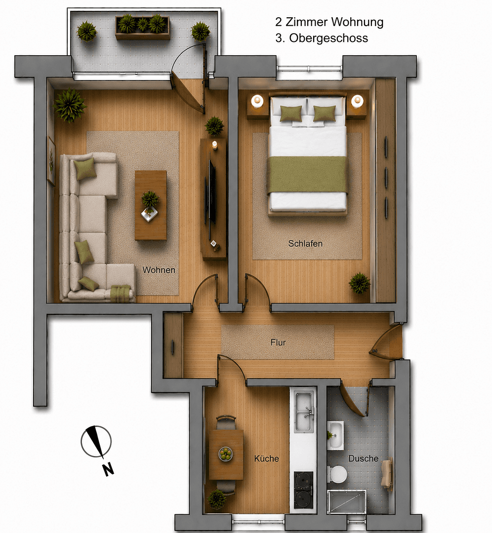 Predaj bytu 2-izbový 44 m², Hamburg, Hamburg Predaj bytu 2-izbový 44 m², Hamburg, Hamburg