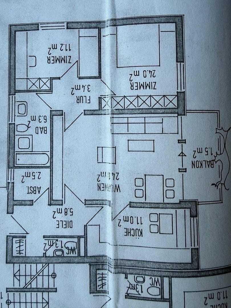Prenájom bytu 3-izbový 81 m², Hochtalstr. 23, Lauda-Königshofen, Bádensko-Wurttembersko Prenájom bytu 3-izbový 81 m², Hochtalstr. 23, Lauda-Königshofen, Bádensko-Wurttembersko
