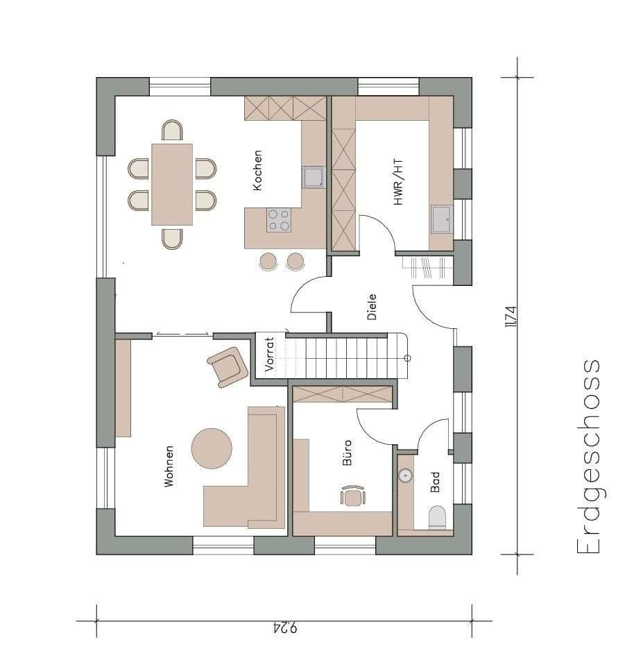 Predaj domu 107 m², pozemok 520 m², Ihlow, Dolné Sasko Predaj domu 107 m², pozemok 520 m², Ihlow, Dolné Sasko