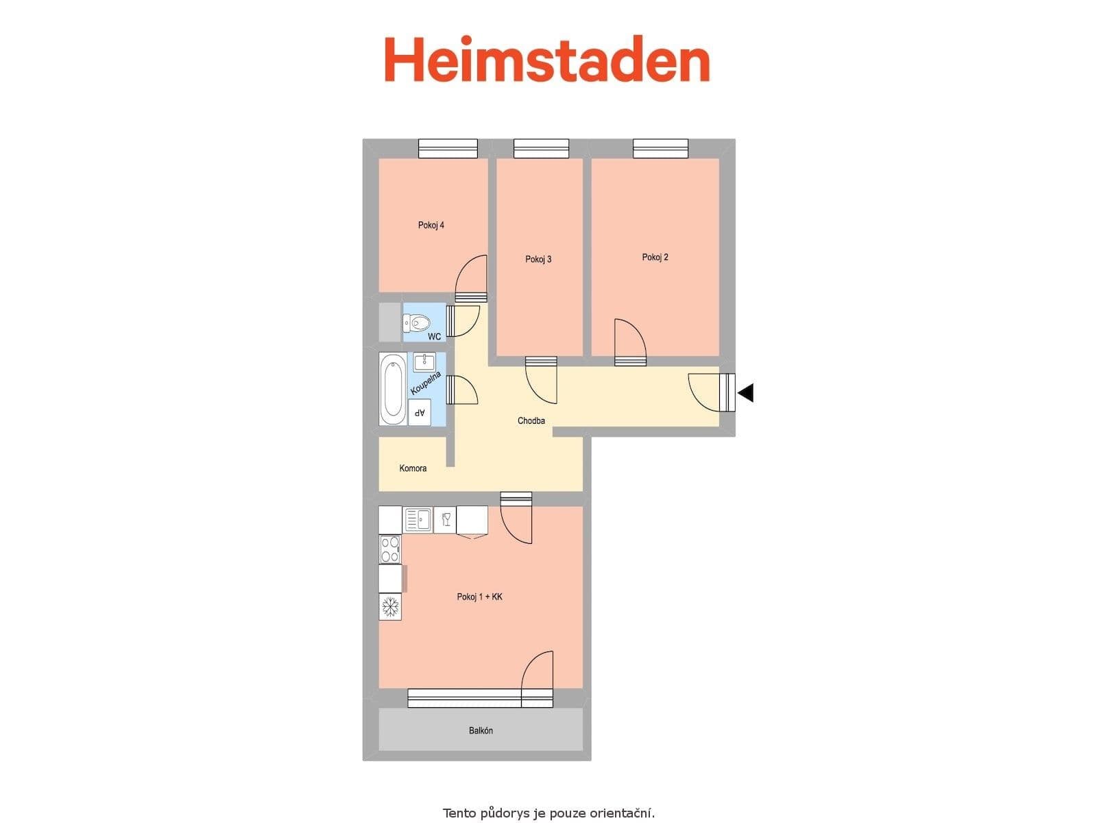Prenájom bytu 4-izbový 71 m², Okružní, Orlová, Moravskoslezský kraj Prenájom bytu 4-izbový 71 m², Okružní, Orlová, Moravskoslezský kraj