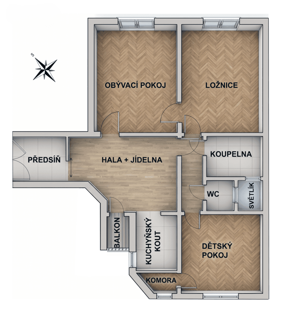 Predaj bytu 2-izbový 82 m², Na Jezerce, Praha, Praha Predaj bytu 2-izbový 82 m², Na Jezerce, Praha, Praha