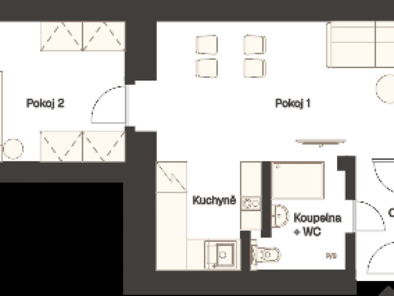 Prenájom bytu 2-izbový 54 m², Svatoslavova, Praha, Praha Prenájom bytu 2-izbový 54 m², Svatoslavova, Praha, Praha