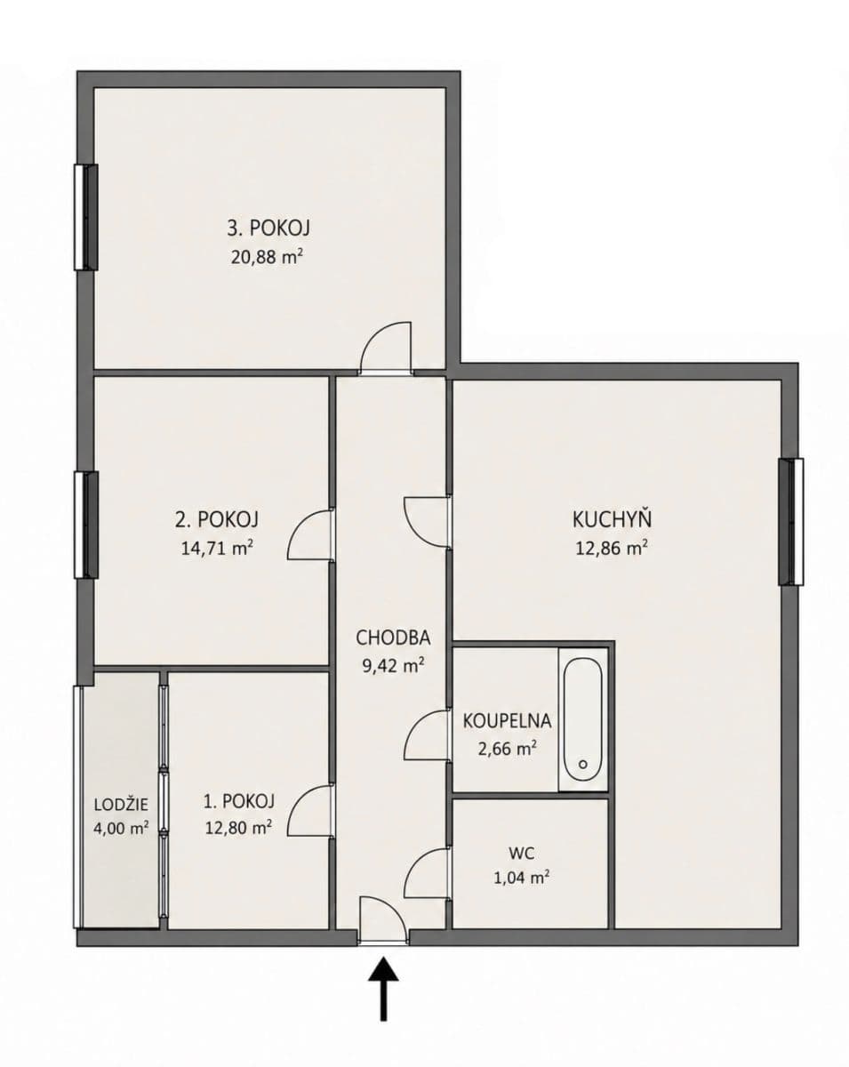 Predaj bytu 3-izbový 94 m², Na Magistrále, Kolín, Středočeský kraj Predaj bytu 3-izbový 94 m², Na Magistrále, Kolín, Středočeský kraj