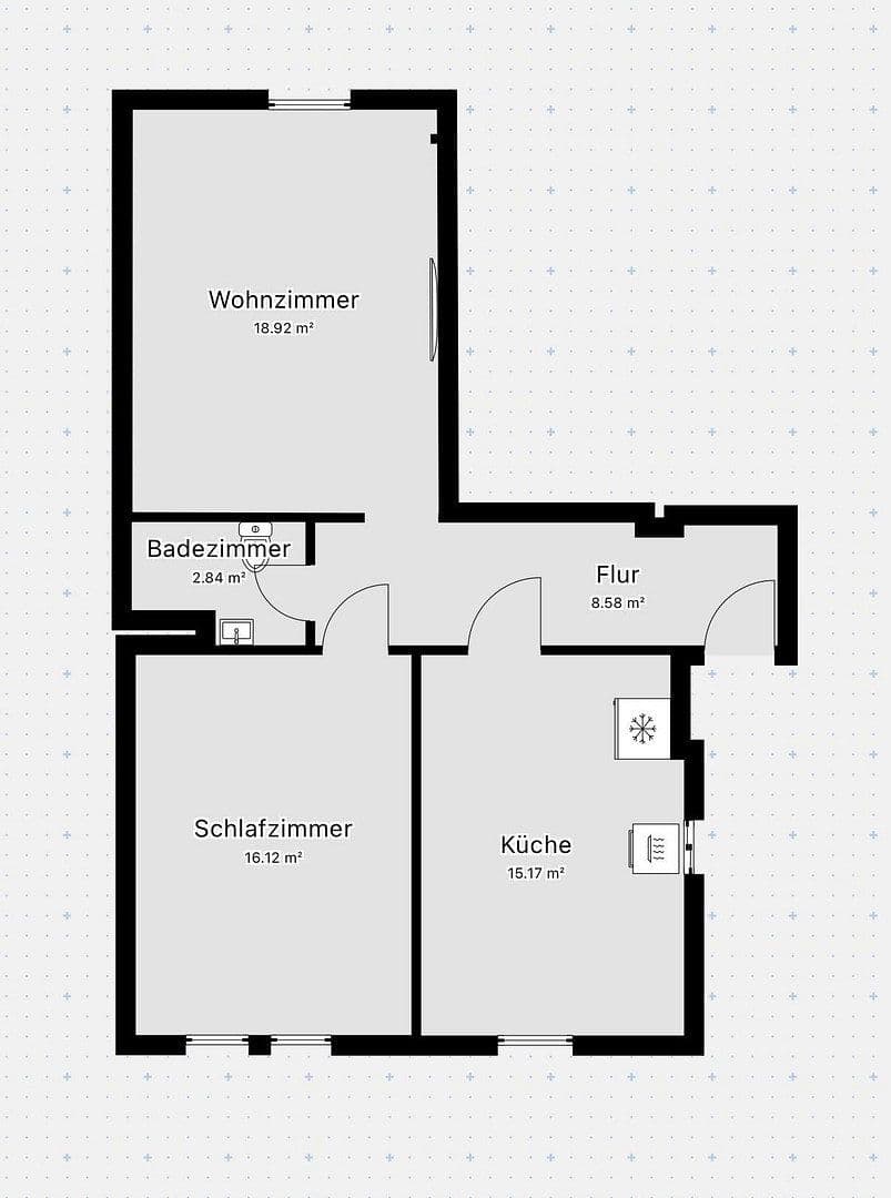 Prenájom bytu 2-izbový 64 m², Krughütter Straße 57, Saarbrücken, Sársko Prenájom bytu 2-izbový 64 m², Krughütter Straße 57, Saarbrücken, Sársko