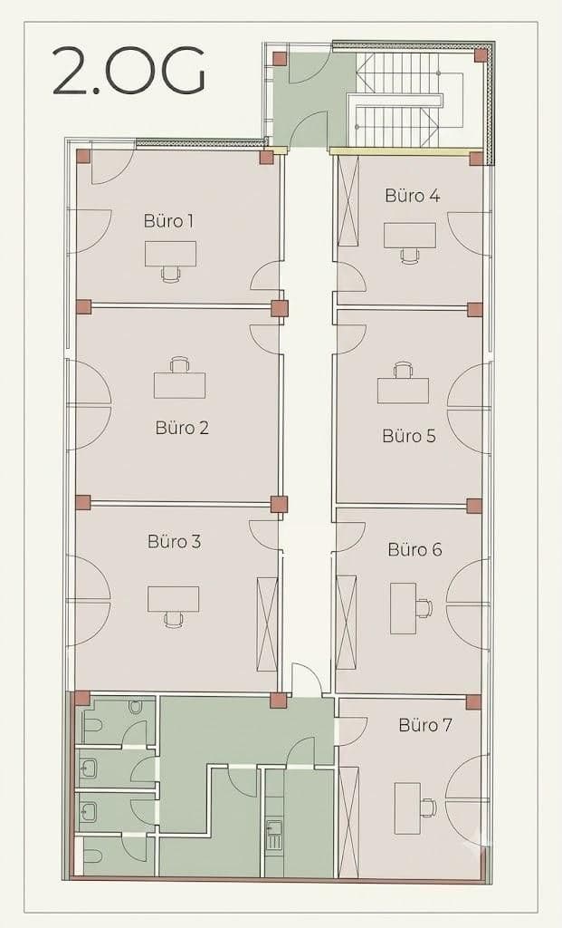 Prenájom kancelárie 27 m², Braaker Bogen, Braak, Šlezvicko-Holštajnsko Prenájom kancelárie 27 m², Braaker Bogen, Braak, Šlezvicko-Holštajnsko